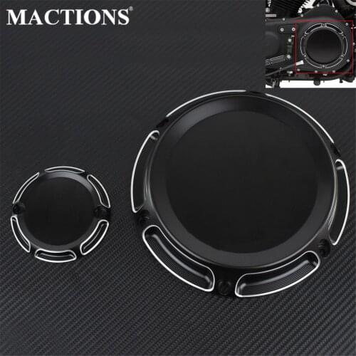Motorcycle Black 6 Holes Derby Cover Timing Cover Set For Harley Sportster XL 2004-2017 1200 883 72 48 SpuerLow Iron Custom