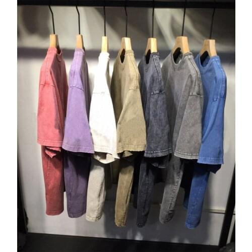 Summer Heavy Industry Washed Workwear Mens T-shirt