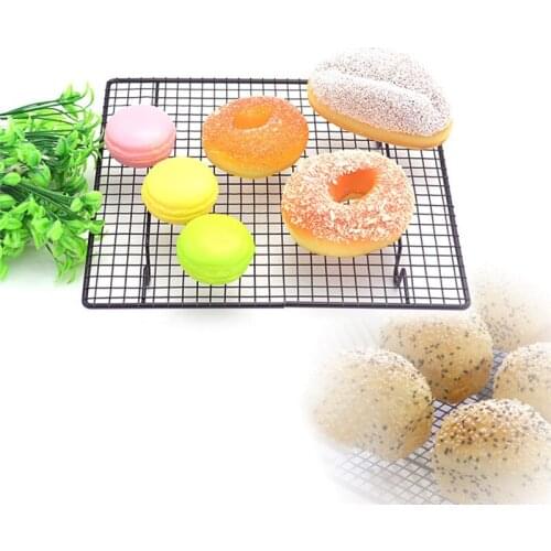 Stainless Steel Cooling Rack Wire Grid Cake Food Rack Oven Safe Kitchen Baking Pizza Bread Barbecue Holder Shelf