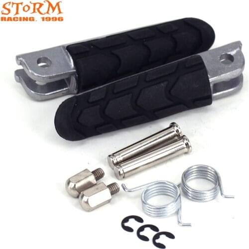 Motorcycle Front Foot Pegs Footrest Pedals Aluminum For Honda CBR600F Hurricane CBR600 F3 F4 F4i CBR900RR RC51 VFR800 VTR1000