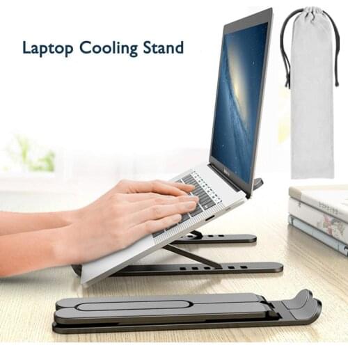 Laptop Stand Holder Portable Base Support Notebook Stand For Macbook Pro Computer Riser Laptop Table Stand Cooling Pad Bracket
