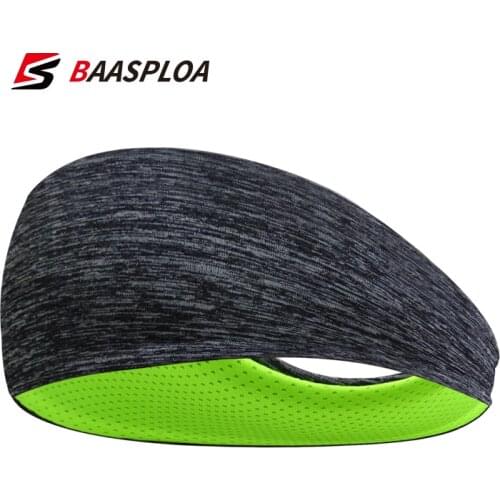 Baasploa Elastic Yoga Running Hair Band Men Sweatband Sports Headband Women Strech Women Turban Head Wrap Headband Sweatband