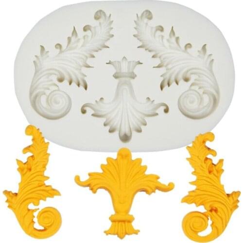 Scroll Relief Border Silicone Mold Lace Cake Fondant Molds DIY Wedding Cake Decorating Tools Candy Clay Chocolate Gumpaste Mould