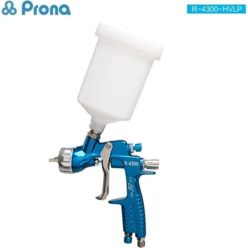 Prona R-4300-HVLP Car Paint Spray Gun,Low Pressure R4300-HVLP Car Painting Gun, 600cc Plastic Cup Gravity Feed Type