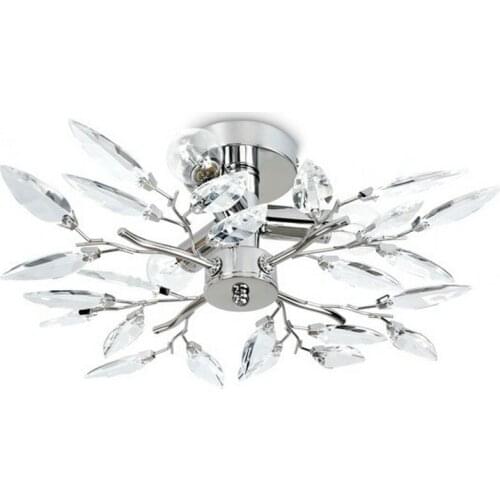 Cross-Border Crystal Ceiling Lamp Blade Acrylic Ceiling Lamp Flower Cool Crystal Ceiling Lamp Custom Zhongshan Factory