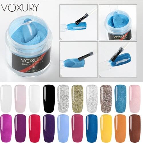 VOXURY Dipping Powder Holographic Glitter Powder Pigment Chrome For Manicure Nails Art Gradient French Nail Powder Set Polish