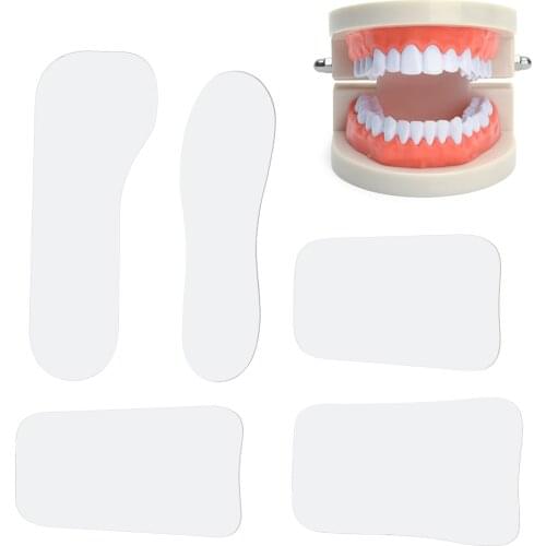 5 Pcs Dental Orthodontic Intraoral Whitening Autoclavable Photographic 2-sided Reflector Mirror Clinic Dentist Teeth Check Tool