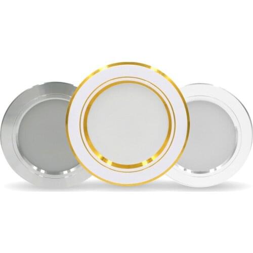 Led Downlight 220v Ceiling Light 5W 9W 12W Recessed Down light Round Led Panel Light 15W 18W Spotlight Indoor Lighting ZM107