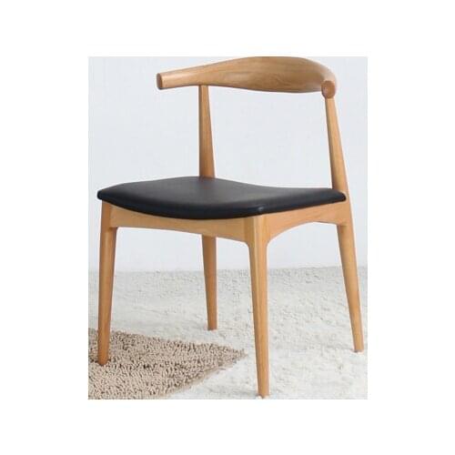 Contracted cafe tables and chairs. Horn chair. Solid wood chair