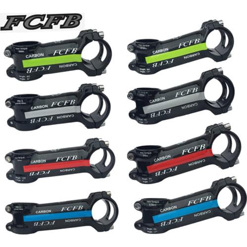 Bike stem carbon stem road bike alloy + 3k carbon 6 degree 17 degree stem mountain bike road bike stem frok 28.6 bar 31.8