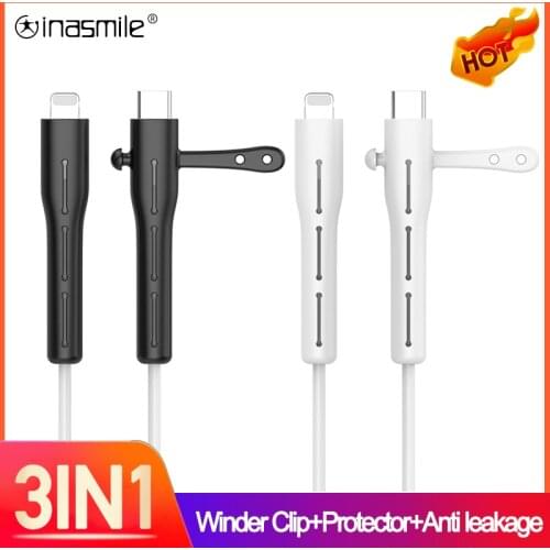 Charging Cable Protector For Samsung Huawei Data Cable holder Ties cable winder Clip Charger Cord management cable organizer