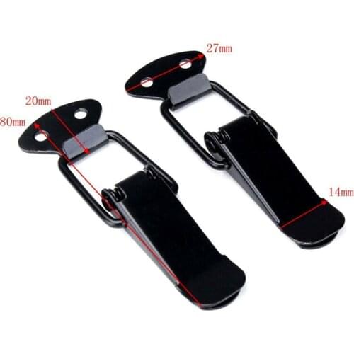 1 Pair Bumper Release Black Fastener Clip Fender Hatch Lids Parts Quick Trunk Durable