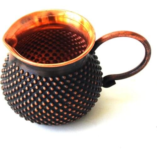 Pure Copper Kungfu Cup Mug Milk Tea Handle Handmade Thick Retro