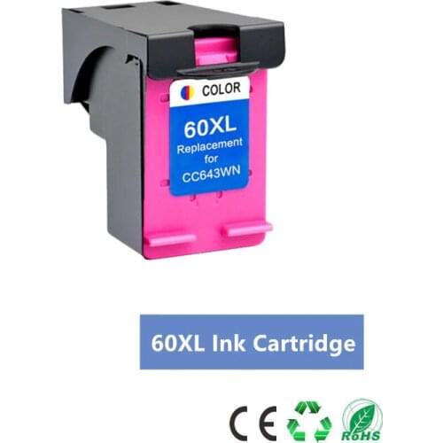 Color Ink cartridge 60XL for hp 60 xl for hp60 F2480 F2420 F4480 F4580 F4280 D2660 D2530 D2560 PhotoSmart C4680 printer