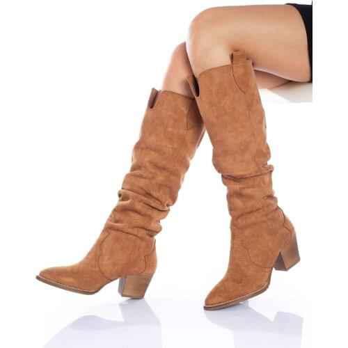 Derithy Edna-boot-taba Süet-byc0401