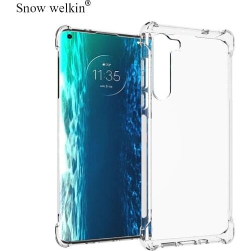 For Motorola Edge+ Edge Plus Case Airbags Buffer Case For Motorola Edge Moto Edge Case Clear Soft TPU Shockproof Back Cover
