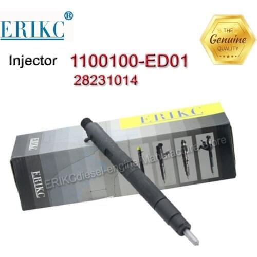 Euro 5 Diesel Fuel Injector Nozzle 28231014 Common Rail Injection 1100100-ED01 Injector 1100100ED01 for SSANG YONG ACTYON