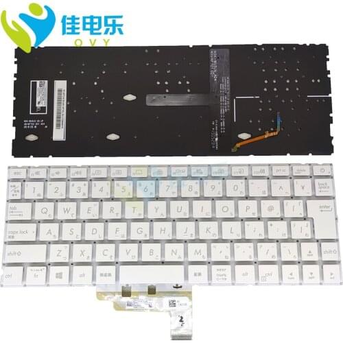 OVY JP backlight keyboard for ASUS zenbook 13 UX334 FA UX334FL Japanese white laptop Replacement keyboards 0KNB0-162GJP00 real
