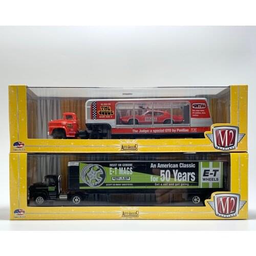 M2 Machines 1:64 Chevrolet Trailer transport van Collection Metal Die-cast Simulation Model Cars Toys