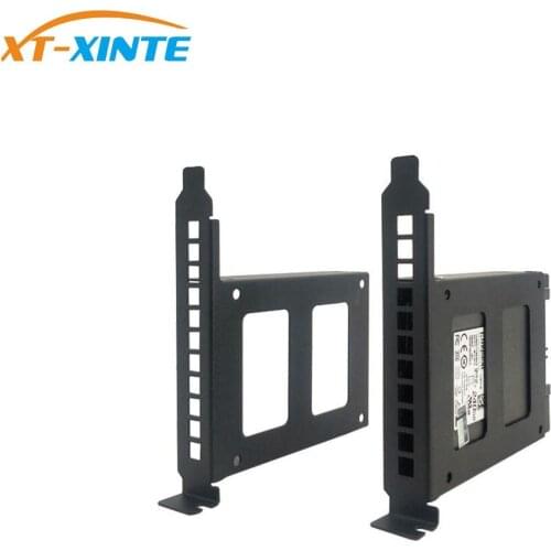 DIY Metal PCI Slot 2.5inch IDE/SATA/SSD/HDD Rear Panel Mount Bracket Hard Drive Adapter Tray Caddy