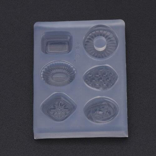 Mini Candy Pendant DIY Keychain Earrings Mold Resin Casing Jewelry Making Tools