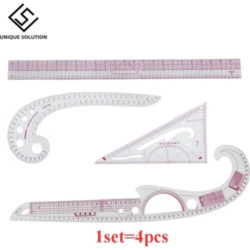 Multi-function Sewing Ruler Curve Ruler Clothing Sample Garment Cut Cutting Pattern Making Metric Yardstick Drawing Tailor Tools