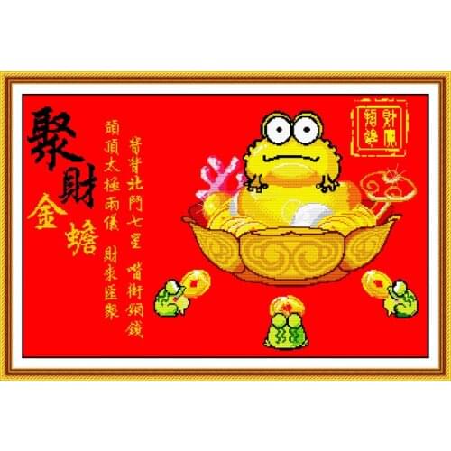 Accumulate spittor cross stitch kit print canvas stitching embroidery DIY handmade needlework