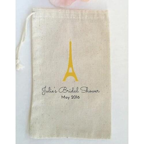 Custom Eiffel Tower Bachelorette Hangover recovery Survival Kit wedding favor gift bags bridal shower party Candy pouches