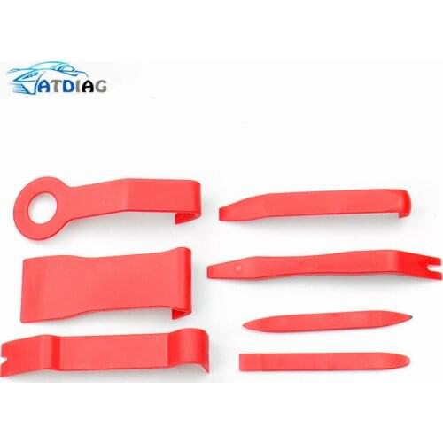 Hard Plastic 7pcs Auto Car Radio Panel Interior Door Clip Panel Trim Dashboard Removal Opening Tool Set DIY Car Repair Tool Kit