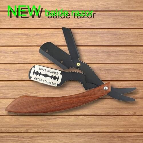 NEW rosewood handle razor shaving mens replaceable blade shaving razor professional barber shaver portable razor
