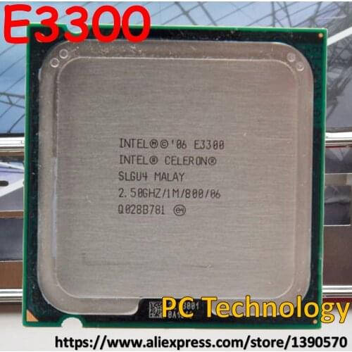 Original Intel Celeron Desktop Processor E3300 SLGU4 (1M ,2.20 GHz,800MHz LGA775) CPU Free shipping ship out within 1 day