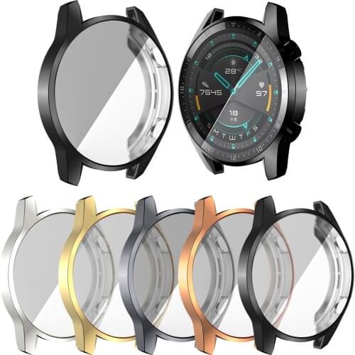 Suitable for Huawei Watch gt2 42mm Protective case PC frame for Huawei Watch gt2 46mm tempered film shell Accessories
