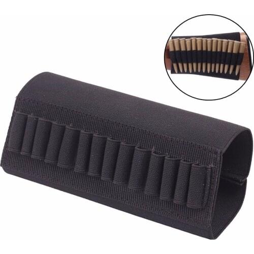 Durable Hunting Rifle Basic Buttstock Bullets Shell Holder Rear Tactical Equipment Bag Gun Accessories