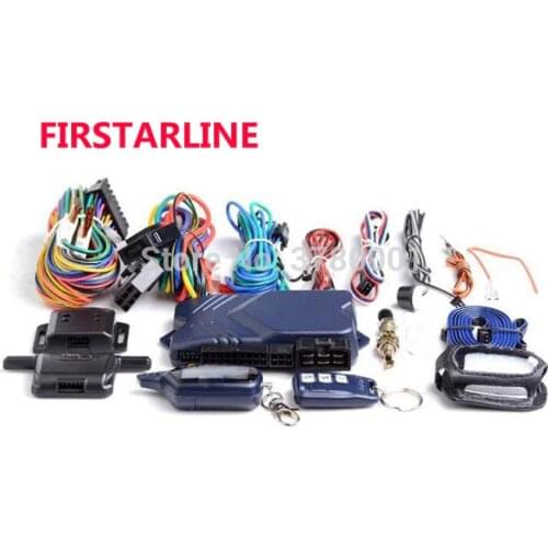 FIRSTARLINE B 9 Only For Russian Version Twage StarLine B9 2 Way Car Alarm System+ Engine Start LCD Remote Control Key keychain