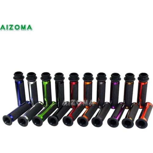 Motorbike Billet Hand Grips 22mm (7/8") Handlebar Grips Motorcycles Universal For Yamaha Aprilia Benelli Derbi Ducati Honda