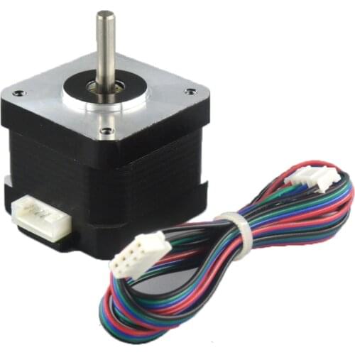 1PC 34MM High torque 42 Stepper Motor 2 PHASE 4-lead Nema17 motor 42BYGH34 1.0A 0.35N.M Low Noise motor for CNC XYZ