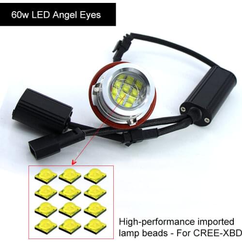 LED E39 2000~07 year bulb 20W for BMW E87/E60/E63/E64(2004-07) E65/E6(2002~08) E39 E60 E61 M6 E83 X3 E53 X5 Car Angel Eyes light