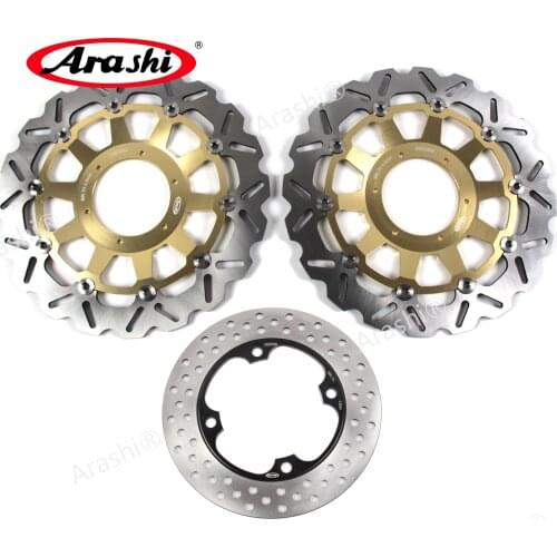 ARASHI CBR929 Brake Disc For HONDA CBR929RR 2000 2001 CBR 929 RR Front Rear Brake Rotors GOLD BLACK
