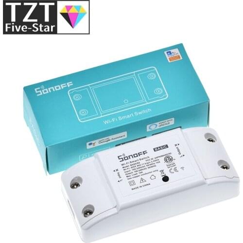 Itead Sonoff Smart Wifi Switch DIY Smart Wireless Remote Switch Domotica Wifi Light Switch Smart Home Controller Work with Alexa