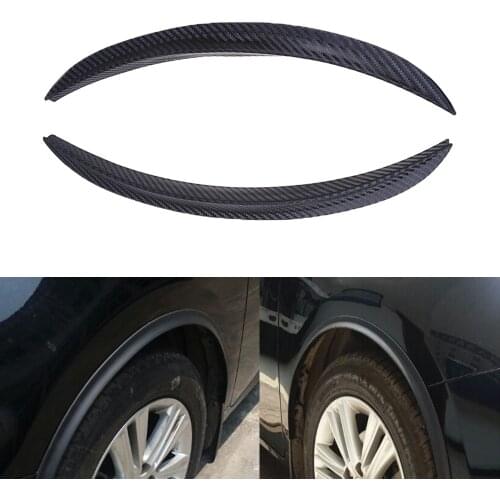 Universal For Car Truck Car Mudguard Mud Guard Auto Decoration 2 Pcs Imitation Carbon Fiber Fender Flare Wheel Lip Body Kit
