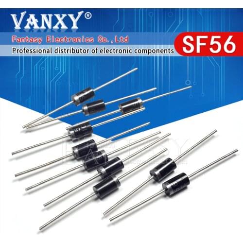 20PCS SF56 Rectifier Diode 5A 400V DO-27