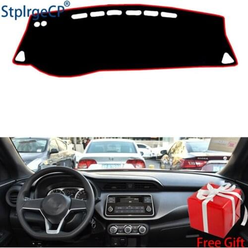 For Nissan kicks 2017 2018 dashboard mat Protective pad Shade Cushion Pad interior sticker car styling accessories