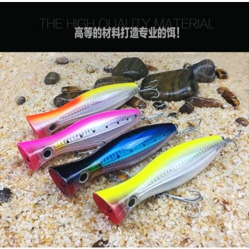 1pc 43g Super Big Size Game fishing lure Hard Fishing Lure Popper 3D eyes Heavy Sea Fishing Lure Super Strong