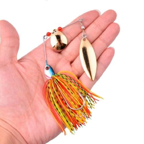 1pcs Spinner Bait 16G Metal Lure Hard Fishing Lure Spinner Lure Spinnerbait Pike Swivel Fish Tackle Wobbler Fishing