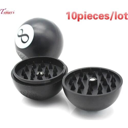 10pieces/lot 63mm 3Layers Plastic Smoking Tool Tobacco Herb Grinder Spice Grinder Spice Crusher Applicable Grind Broke Supplies