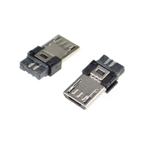 10PCS MICRO usb male PLUG connector MK/5P 5PIN Surface-Mount for Mobile SOCKET