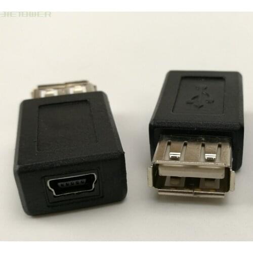 1000pcs/lot USB 2.0 Type A Female to Micro USB B Female Adapter Usb Data Charger for Mobile Phones Tablets Extension Connector