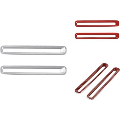 Car Inner Door Air Vent Outlet Decoration Ring Cover Trim Frame for Dodge Charger 2011+ Accessories, 2PCS