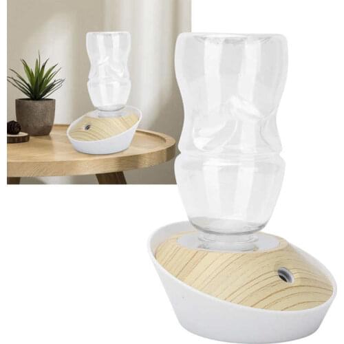 250ml Wood Grain Air Humidifier Mini Bottle Holder USB Mist Maker for Home Office Car Humidification Home Decor