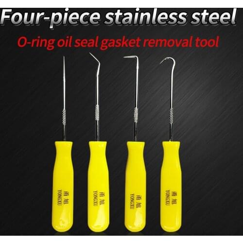 4Pcs/Set Durable Car Hook Oil Seal O-Ring Seal Remover Pick Set Craft Hand Tools Oil Seal Remover Tool Universal Gasket Puller